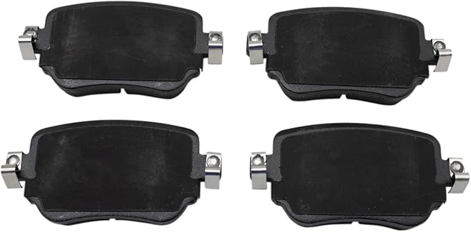 TRQ Rear Brake Pads Ceramic Compatible with 2016-2018 Audi Q3 Q3 Quattro 2014-2021 Jaguar F-Type 2015-2022 Volkswagen Golf GTI Golf Alltrack Golf SportWagen Passat