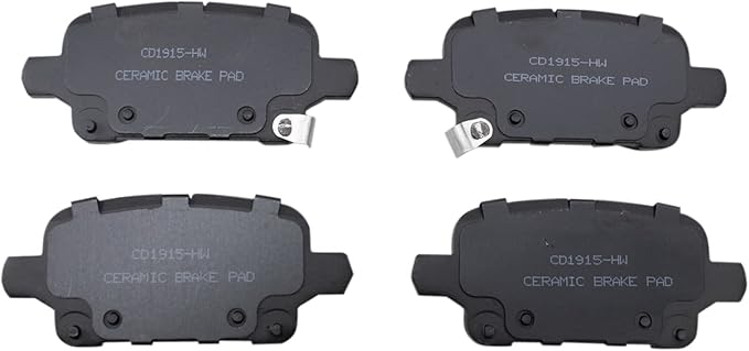 TRQ Rear Brake Pads Ceramic Compatible with 2017-2019 Buick LaCrosse 2018-2019 Regal Sportback Regal TourX 2018-2022 Chevrolet Equinox 2016-2021 Malibu GMC Terrain