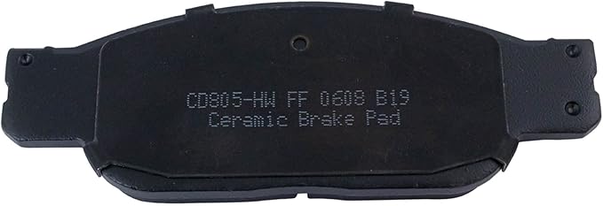 TRQ Front Brake Pads Ceramic Hardware Compatible with 2002-2005 Ford Thunderbird 2000-2002 Jaguar S-Type 2000-2006 Lincoln LS