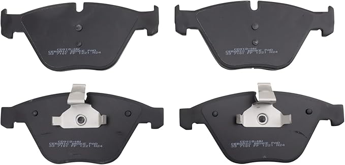 TRQ Front Ceramic Brake Pad Set Includes Contact Point Grease Hardware Compatible with 13-15 BMW X1 xDrive28i 13-15 sDrive28i 11-14 Z4 sDrive35is 08-13 M3 12-13 328i L6 3.0L