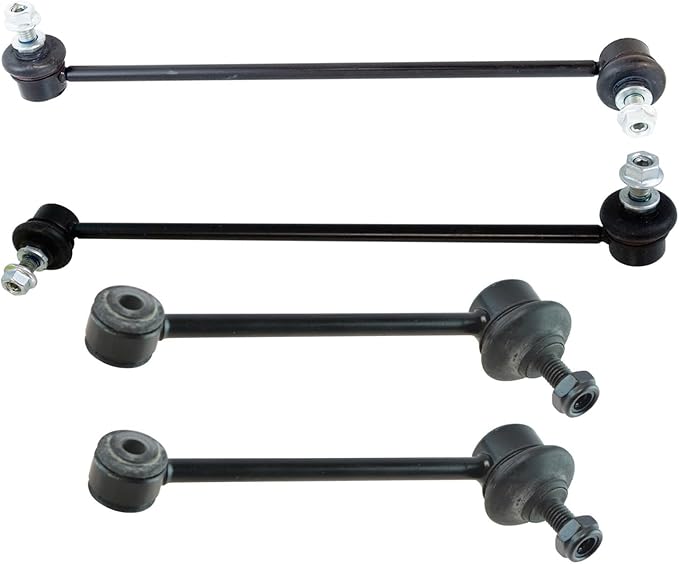 TRQ Sway Bar Stabilizer Link Set Front & Rear Compatible with 06 325xi 09-13 328i xDrive 07-08 328xi 330xi 335i xDrive 335xi