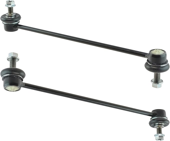 TRQ Front Driver and Passenger Side Sway Bar Link Set 2 Piece Compatible with 2003-15 Mini Cooper 2002 Mini Cooper From 3 01 02 Production Date