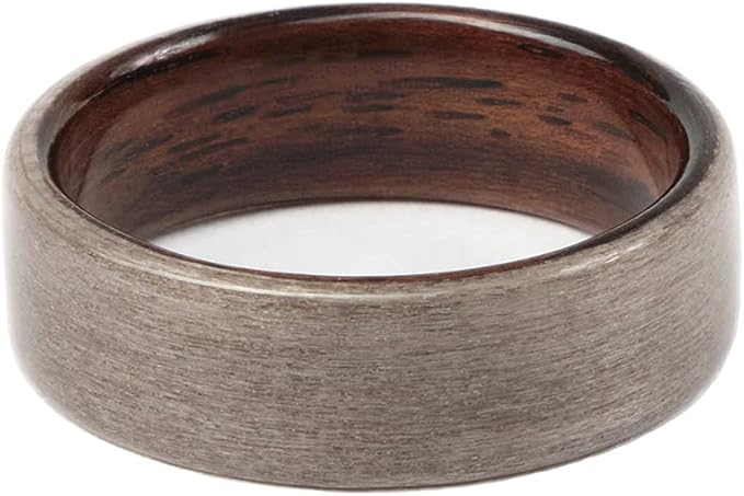 CNICK Tesla Key Ring Accessories: Handmade Wooden Ring for Model 3/Y/X/S to Replace Key Card Key fob. (13, Silverose)