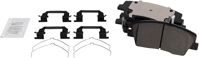 TRQ Front Brake Pads Ceramic Compatible with 2019-2021 Genesis G70 2018-2020 Kia Stinger