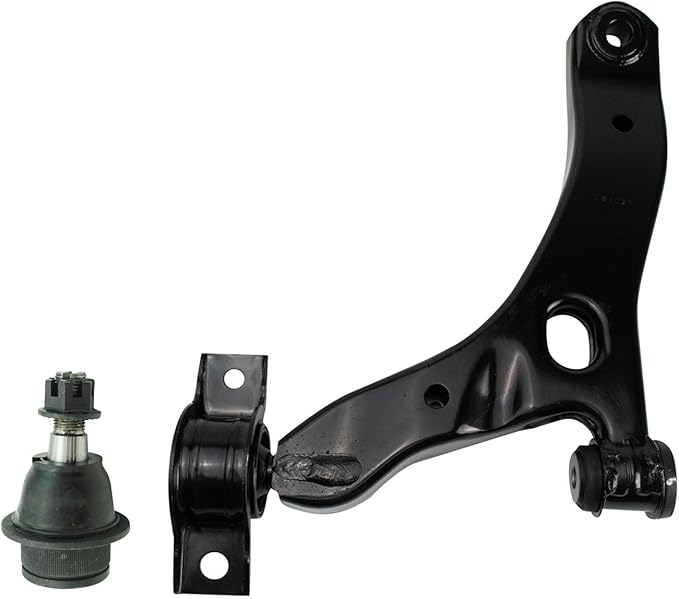 TRQ Front Left Lower Control Arm with Ball Joint Set Drivers Side Compatible with 2010-2013 Ford Transit Connect