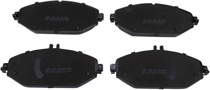 TRQ Front Ceramic Brake Pad Set Compatible with 15-20 Mercedes-Benz C300 4Matic 18-19 E300 without Sport Package