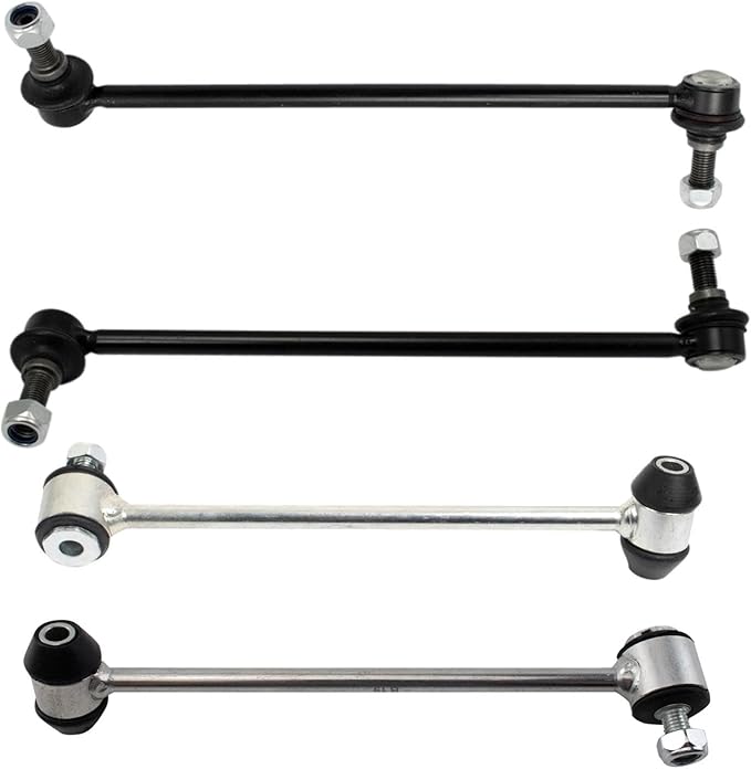 TRQ Front & Rear Sway Bar Stabilizer Link Set Compatible with 2012-2015 Mercedes-Benz C250 2008-2011 C300 2008-2015 C350 C63 AMG 2010-2014 E350 2015-2017 E400 2010-2017 E550