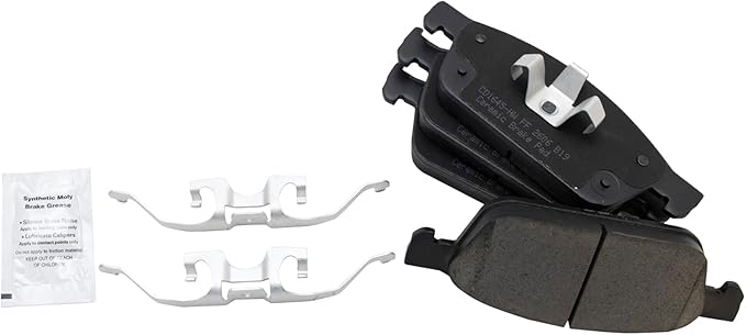 TRQ Front Brake Pads Ceramic Hardware Compatible with 2013-2017 Ford Escape 2014-2023 Transit Connect