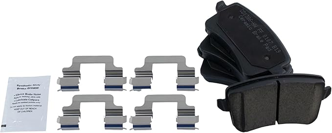 TRQ Rear Brake Pads Ceramic Compatible with 2009-2016 Audi A4 A4 Quattro 2010-2014 A5 2008-2017 A5 Quattro 2013-2016 allroad 2009-2017 Q5 2010-2016 S4 S5 2014-2017 SQ5