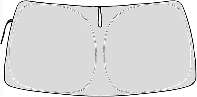 Truck Windshield Sun Shade Compatible with Chevrolet Silverado 1500 2025 2024 2023 2022 2021 2020 2019
