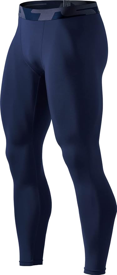 TSLA Men's Compression Pants - Cool Dry Athletic Sports Workout Running Tights Leggings Baselayer