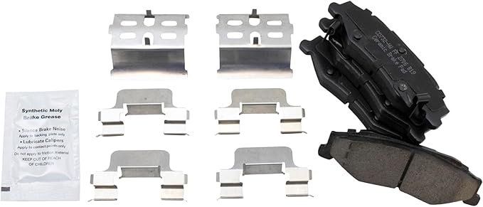 TRQ Rear Brake Pads Ceramic Compatible with 2004-2009 Cadillac XLR 1997-2013 Chevrolet Corvette