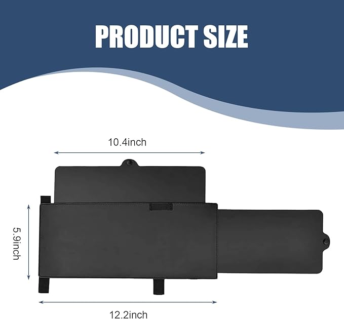 MLY 1PC Car Visor Extender, 12.2" x 5.9" Sun Shade Extender, Waterproof Retractable Visor Light Blocker, Fit for Windshield and Side Windows, Universal Sunshade Accessories for Car Truck SUV (Black)
