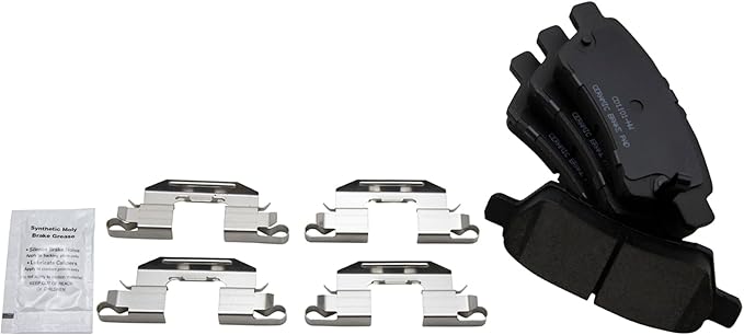 TRQ Rear Brake Pads Ceramic Compatible with 2005-2012 Nissan Pathfinder 2006-2007 Xterra