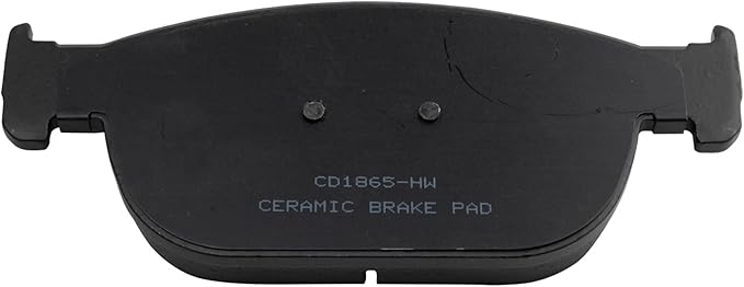 TRQ Front Ceramic Brake Pad Set Includes Contact Point Grease Compatible with 19-21 Volvo S60 345mm Rotors 17-21 S90 345mm Rotors 19-20 V60 345mm Rotors 20-21 V60 Cross Country 345mm Rotors