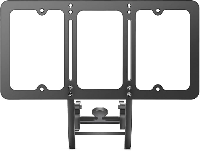 No Drill Front License Plate Holder for Tesla Model Y (2020-2024), Height-Adjustable & USA Patent-Made Front License Plate Bracket Mounting Kit with Anti Theft Features