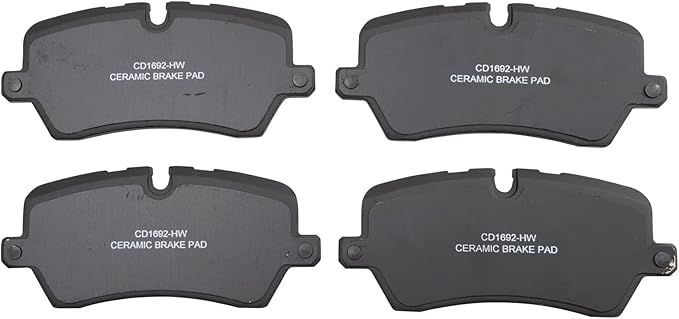 TRQ Rear Brake Pads Ceramic Compatible with 2017-2023 Land Rover Discovery 2013-2022 Range Rover 2014-2022 Range Rover Sport