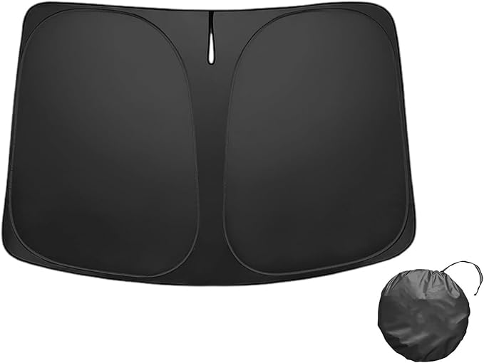 2025 Tesla Model Y Juniper Windshield Sunshade Full-Size Folding Heat Insulation Front Window Sun Shade Umbrella Heat UV Protection Visor Accessories for Model Y 2020-2025 Juniper Accessories
