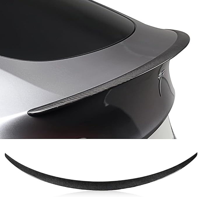 for 2017-2023 Tesla Model 3 Rear Spoiler Model 3 Accessories Rear Trunk Lip Wing (Carbon Fiber)