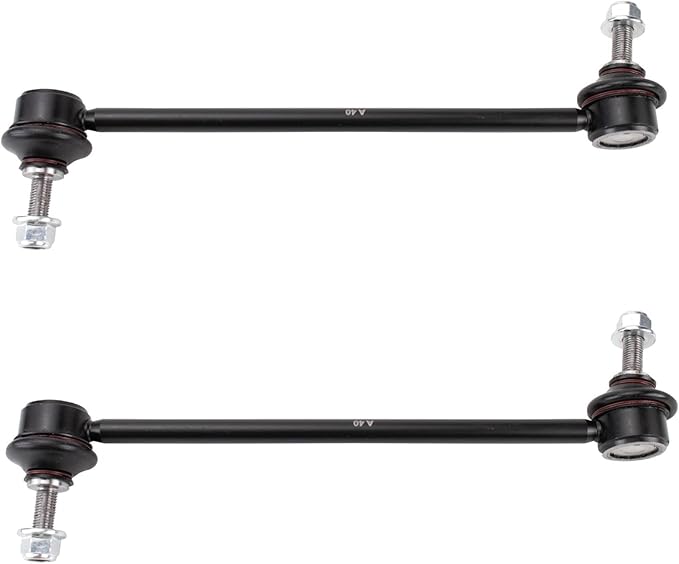 TRQ Front Driver and Passenger Side Sway Bar Link Set 2 Piece Compatible with 2016-2021 Tesla X