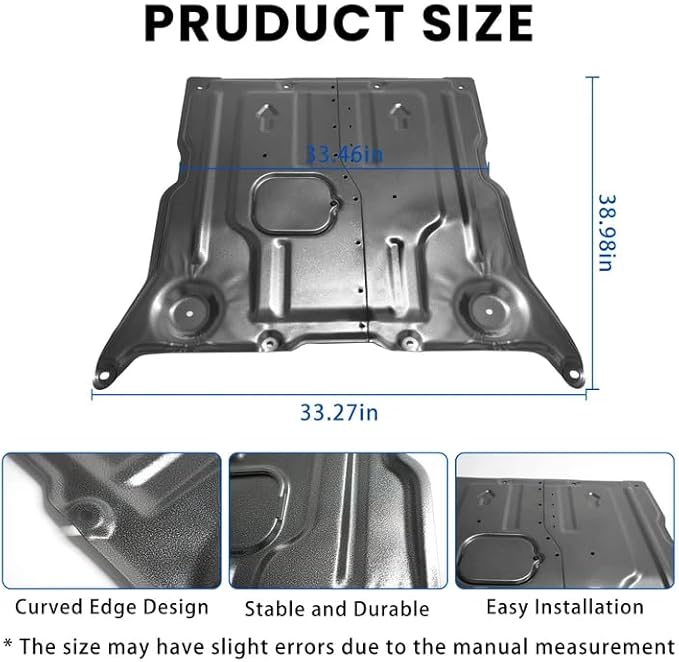 MusixiA Front Skid Plate Compatible with 2017-2025 Tesla Model 3 & 2020-2025 Tesla Model Y, Front Guard Splash Shield Engine Under Cover Chassis