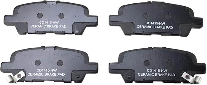TRQ Rear Ceramic Disc Brake Pad Set for Nissan Infiniti Suzuki New