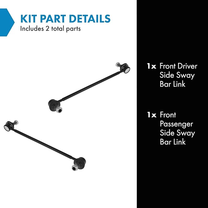 TRQ Front Sway Bar Stabilizer Link Set Compatible with 1997-2001 Lexus ES300 1999-2003 RX300 1997-2004 Toyota Avalon Camry Solara