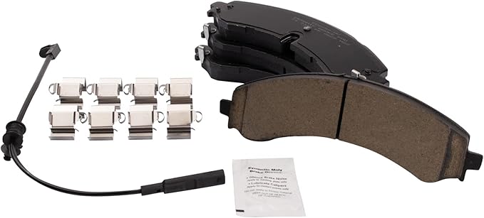 TRQ Brake Pads Ceramic Compatible with 2020-2022 Chevrolet Silverado 2500 HD 3500 GMC Sierra