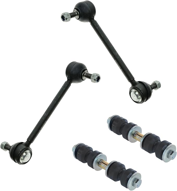 TRQ 4 Piece Suspension Kit Front & Rear Sway Bar Link Set for Chevy Buick Olds GM