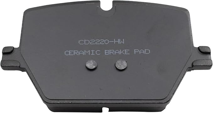 TRQ Rear Ceramic Brake Pad Set Includes Contact Point Grease Compatible with 19-25 BMW 330i 330i xDrive with Blue Painted Calipers 20-25 Toyota GR Supra with Red or Blue Painted Calipers
