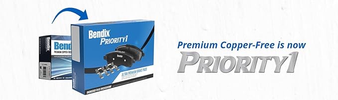 Bendix Priority1 CFC1838 Ceramic Front Brake Pads for Jaguar E-Pace 2019-2018, XE 2017-2016, Land Rover Discovery 2016-2014, Discovery Sport 2019-2015, Range Rover Evoque 2018-2016
