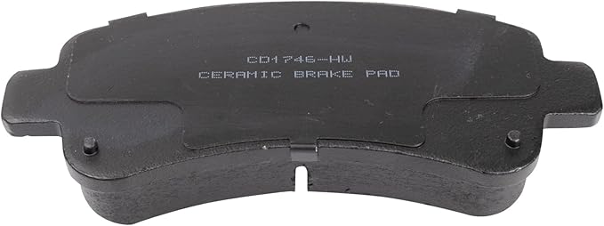 TRQ Rear Ceramic Brake Pad Set Compatible with 2014-2021 Ram ProMaster 1500 2014-2021 2500 2014-2021 3500 with Vented Rear Rotors Models