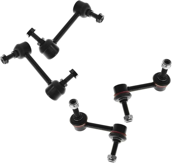 TRQ Front & Rear Sway Bar Stabilizer Link Set Compatible with 2002-2003 Chevrolet Trailblazer Trailblazer EXT GMC Envoy Envoy XL 2003 Isuzu Ascender Oldsmobile Bravada