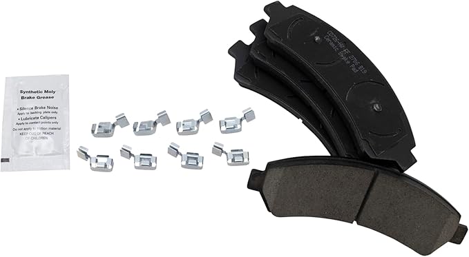 TRQ Front Brake Pads Ceramic Compatible with 1997-2005 Chevrolet Blazer 1998-2004 S10 1997-2001 GMC Jimmy 1998-2004 Sonoma 1998-2000 Isuzu Hombre 1997-2001 Oldsmobile Bravada