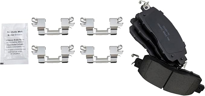 TRQ Front Brake Pads Ceramic Compatible with 2013-2023 Nissan Altima 2014-2017 LEAF