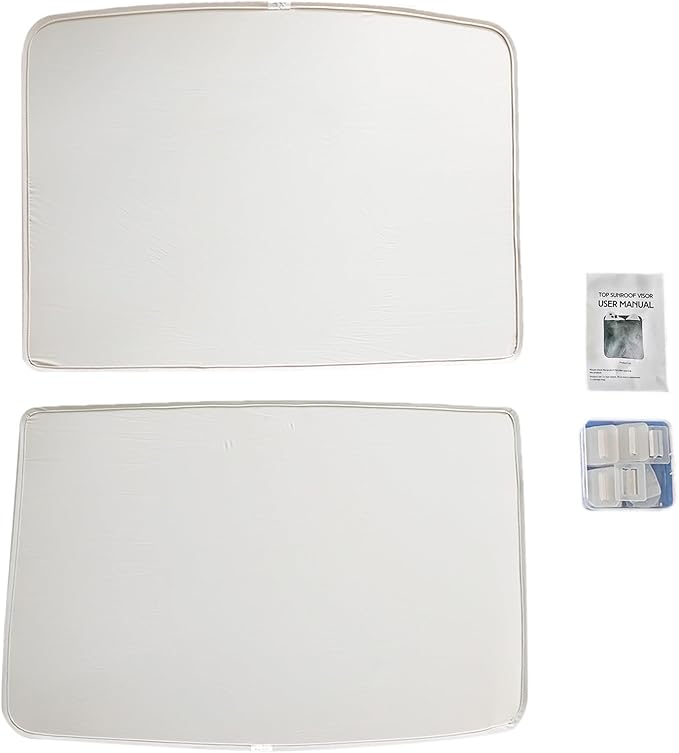2025 Sunshade for Tesla Model Y 2024 - Foldable, No Sagging, Compatible with Tesla Y Accessories 2023 2022 2021, not fit for New Model Y 2025 Juniper (Light-Gray)