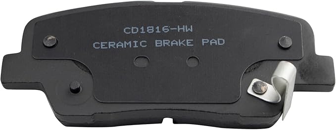 TRQ Rear Brake Pads Ceramic Compatible with 2017-2018 Hyundai Santa Fe Sport 2019 XL 2016-2020 Kia Sorento