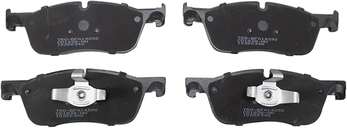 TRQ Front Ceramic Brake Pad Set Compatible with 15-16 Land Rover Discovery Sport 16-19 Range Rover Evoque 18-20 Jaguar E-Pace
