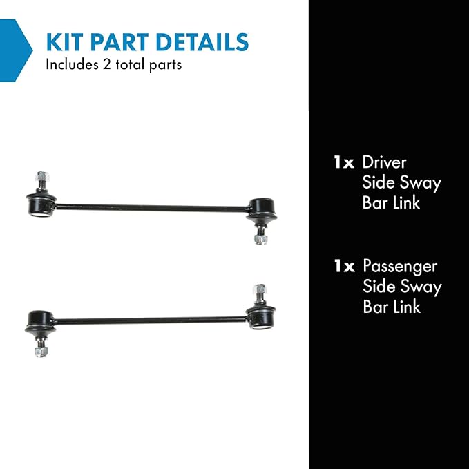 TRQ Front Sway Bar End Link Kit Pair Set Suspension for Lancer Sebring Avenger