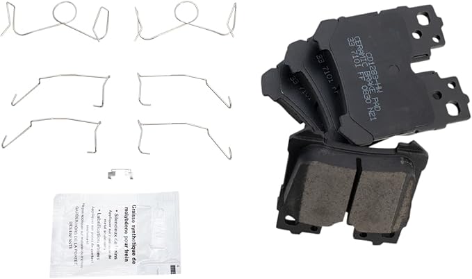 TRQ Rear Brake Pads Ceramic Compatible with 2007-2017 Lexus LS460 2008-2016 LS600h 2018-2023 LS500 2018-2023 LS500h 2021-2023 Toyota Mirai
