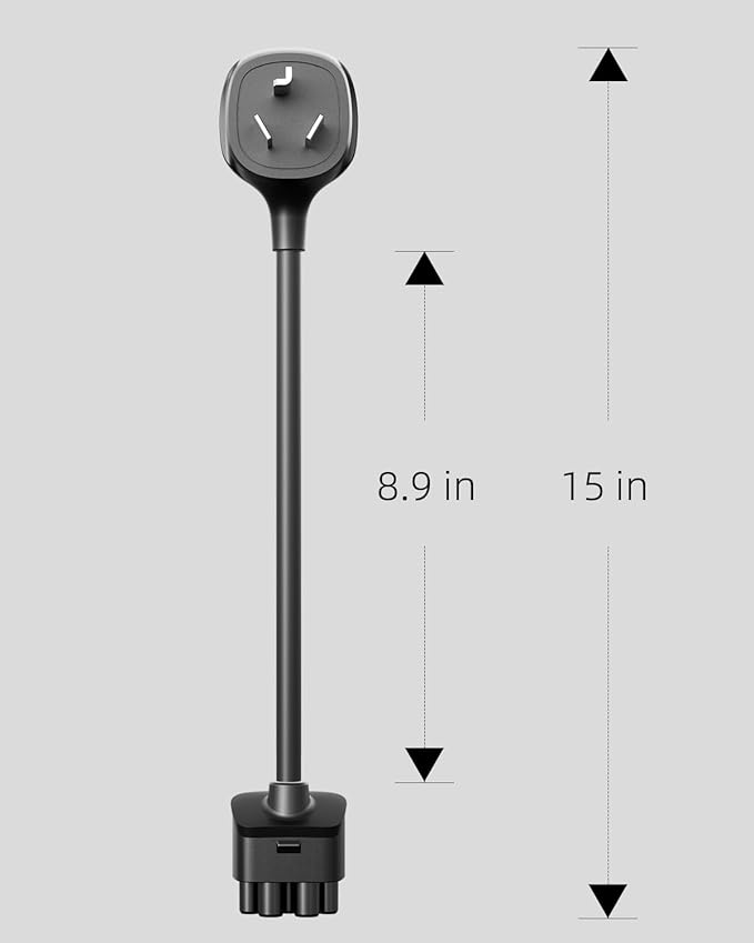 FOCSPROD NEMA 10-30 Adapter for Tesla Mobile Charger Gen 2, Fast Charging 240/250V 10-30 Outlet Connector for Tesla Portable Charger Adapter Up to 24Amp (15 inch)