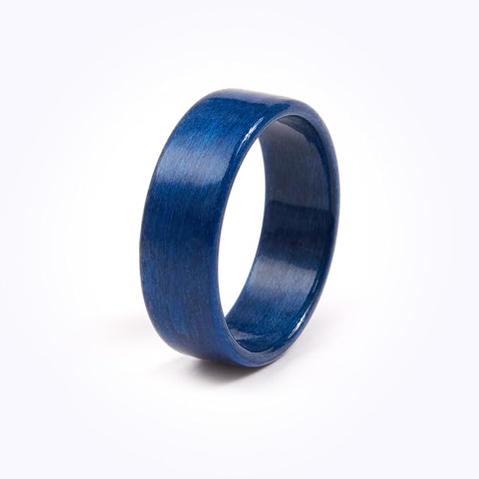 CNICK Tesla Key Ring Accessories: Handmade Wooden Ring for Model 3/Y/X/S to Replace Key Card Key fob.(Ocean, 7)