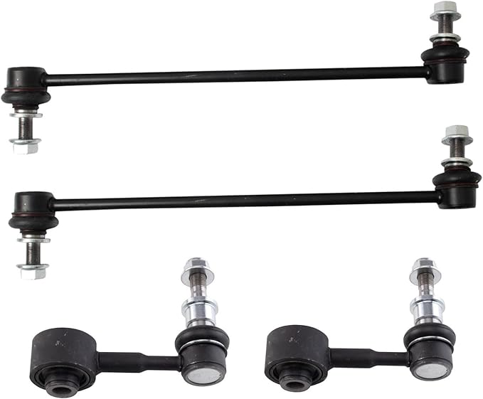 TRQ Front and Rear Sway Bar Link Set 4 Piece Compatible with 2019-21 Lexus UX200 2019-21 UX250h 2018-21 Toyota C-HR 2021-22 Corolla 2016-22 Prius 2019-22 Prius AWD-e 2017-21 Prius Prime