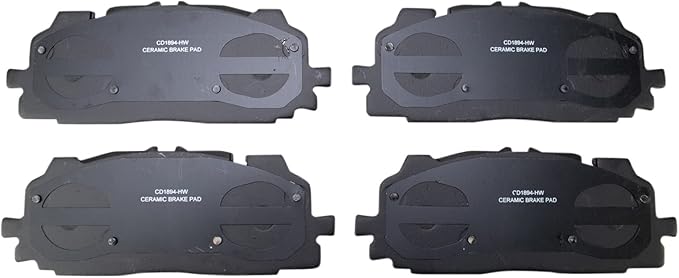 TRQ Front Brake Pads Ceramic Compatible with 2019-2021 Audi A6 Quattro A8 Quattro 2020-2021 Q5 PHEV 2017-2021 Q7 Q8 2018-2021 RS5 RS5 Sportback S4 S5 S5 Sportback SQ5
