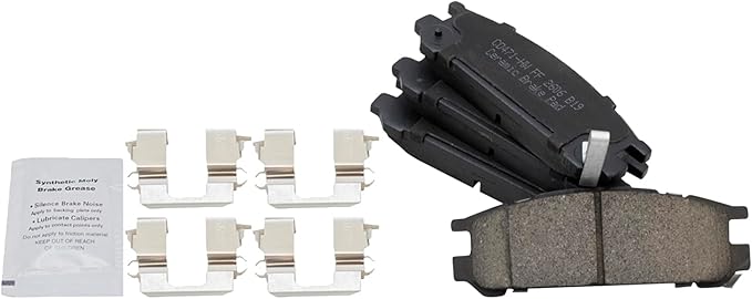 TRQ Rear Brake Pads Ceramic Compatible with 1993-1999 Subaru Impreza 1990-1999 Legacy 1992-1997 SVX