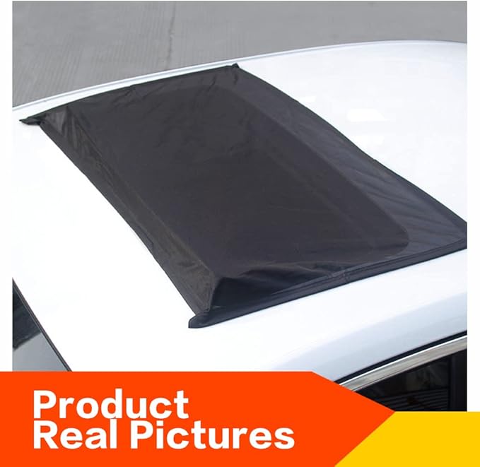 VARGTR Car Sunroof Sunshade, Sun Shade Magnetic Net,Car Roof Cover for Overnight Camping,Breathable Mesh Magnetic Sunroof Screen,UV Sun Protection for Baby Kids Breastfeeding When Parking on Trips