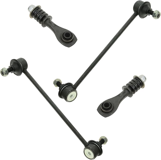TRQ Front & Rear Sway Bar Stabilizer Link Set Compatible with 1995-2000 Ford Contour 1999-2002 Mercury Cougar Mystique