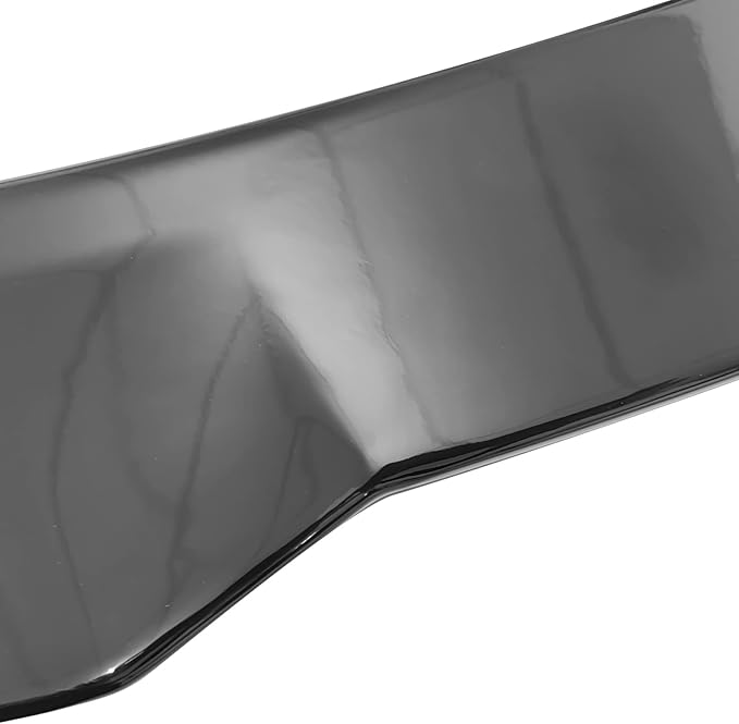 IKON MOTORSPORTS, Trunk Spoiler Compatible with 2017-2025 Tesla Model 3, Gloss Black ABS Plastic Performance Style Rear Trunk Lid Wing Spoiler, 2018 2019 2020 2021 2022