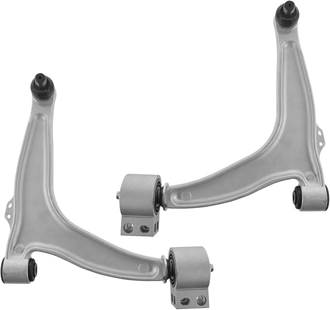 TRQ Front Left and Right Lower Control Arm with Ball Joint Set 2 Piece Compatible with 2003-2011 Saab 9-3 2010-2011 9-3X