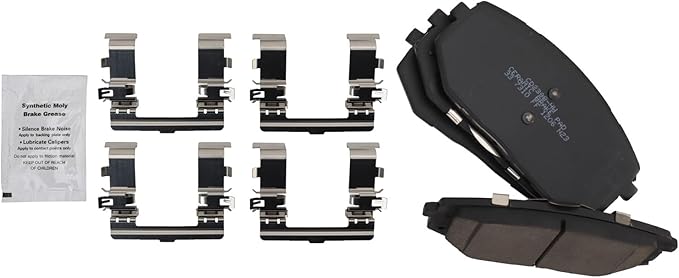 TRQ Front Ceramic Brake Pad Set Compatible with 2022-2023 Hyundai Tucson 2023 Kia Sportage